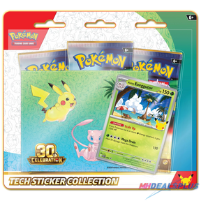 (Pre-Order) Pokemon 30th Celebration Tech Sticker Collection Set of 2 (Alolan Exeggutor/Lucario)