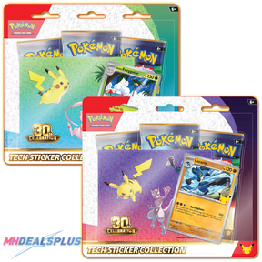 (Pre-Order) Pokemon 30th Celebration Tech Sticker Collection Set of 2 (Alolan Exeggutor/Lucario)