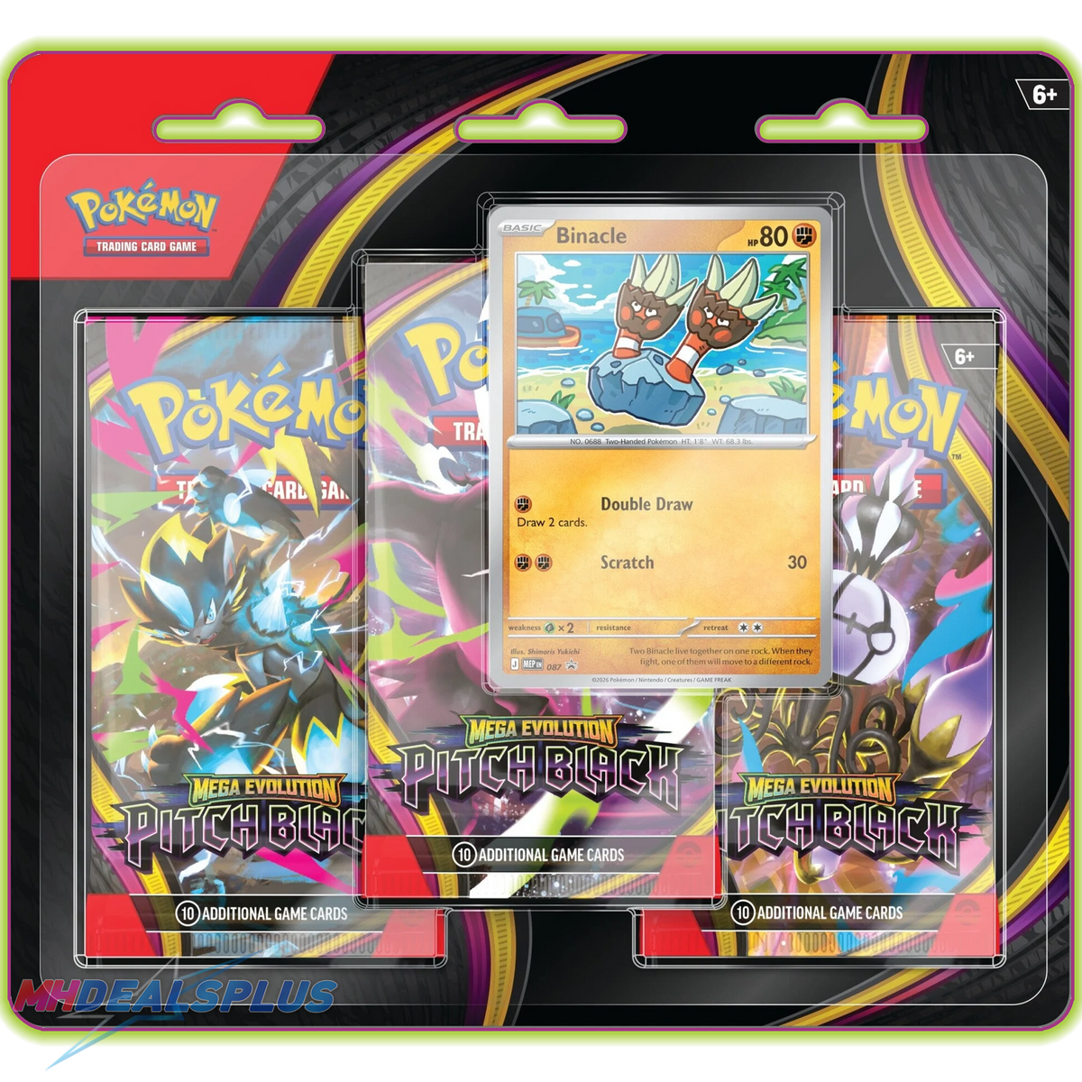(Pre-Order) Pokemon Pitch Black 3-Pack Blister Pack