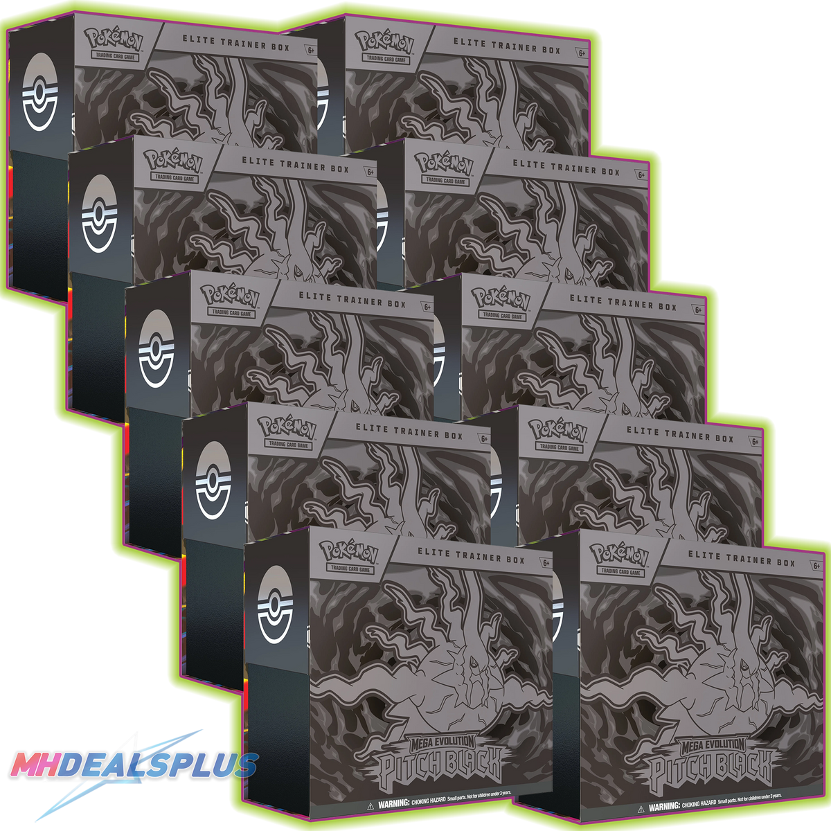 (Pre-Order) Pokemon Pitch Black Elite Trainer Box Sealed Case