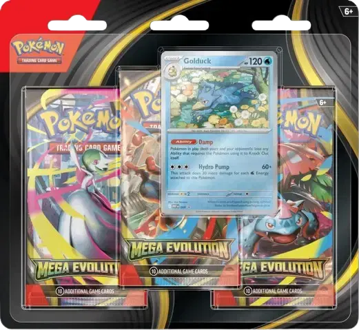 Mega Evolution 3 Pack Blister [Golduck]