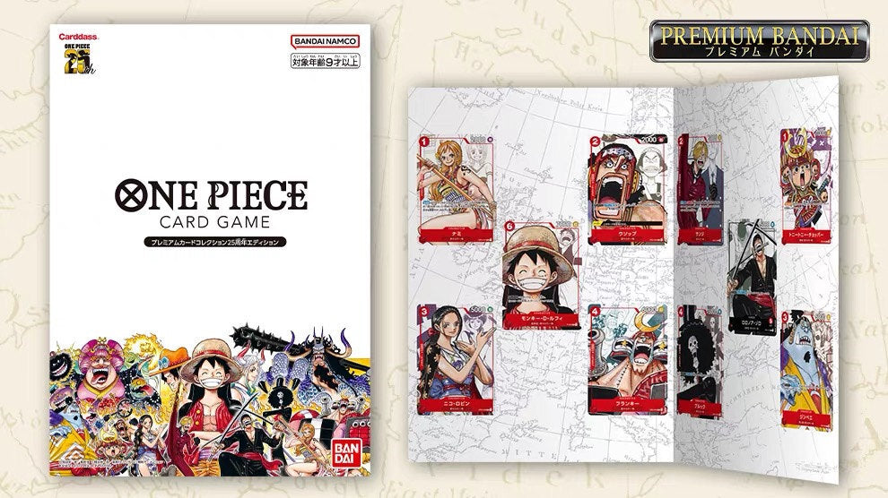 OP 25th Anniversary Premium Card Collection Bandai Japan Exclusive
