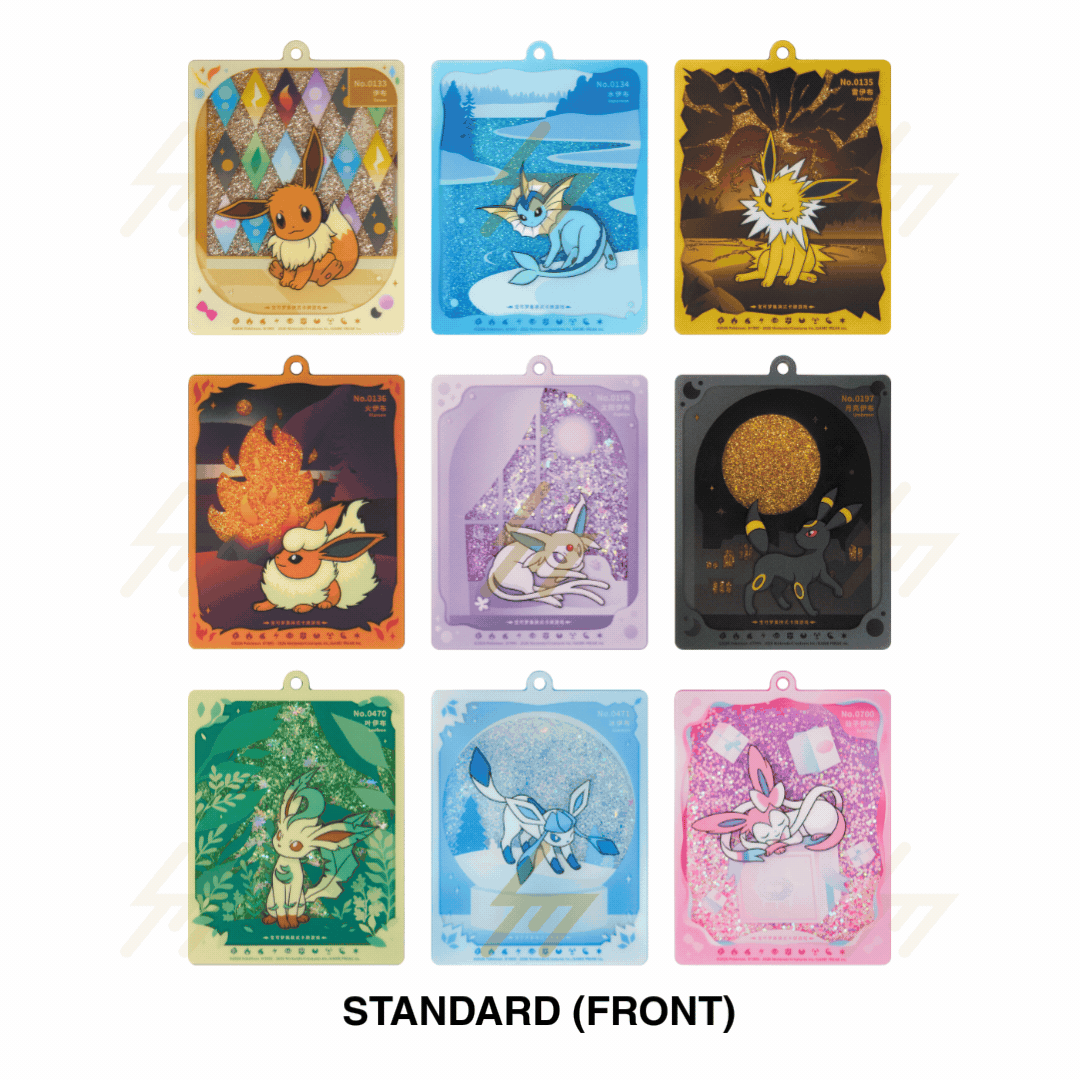 Pokemon TCG - Scarlet & Violet - Terastal Grand Gathering Acrylic Shaker Key Chain Card Frame Set (Simplified Chinese)